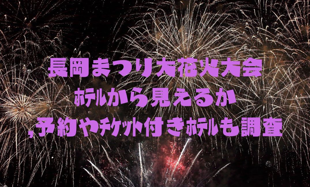 長岡まつり大花火大会ﾎﾃﾙから見える