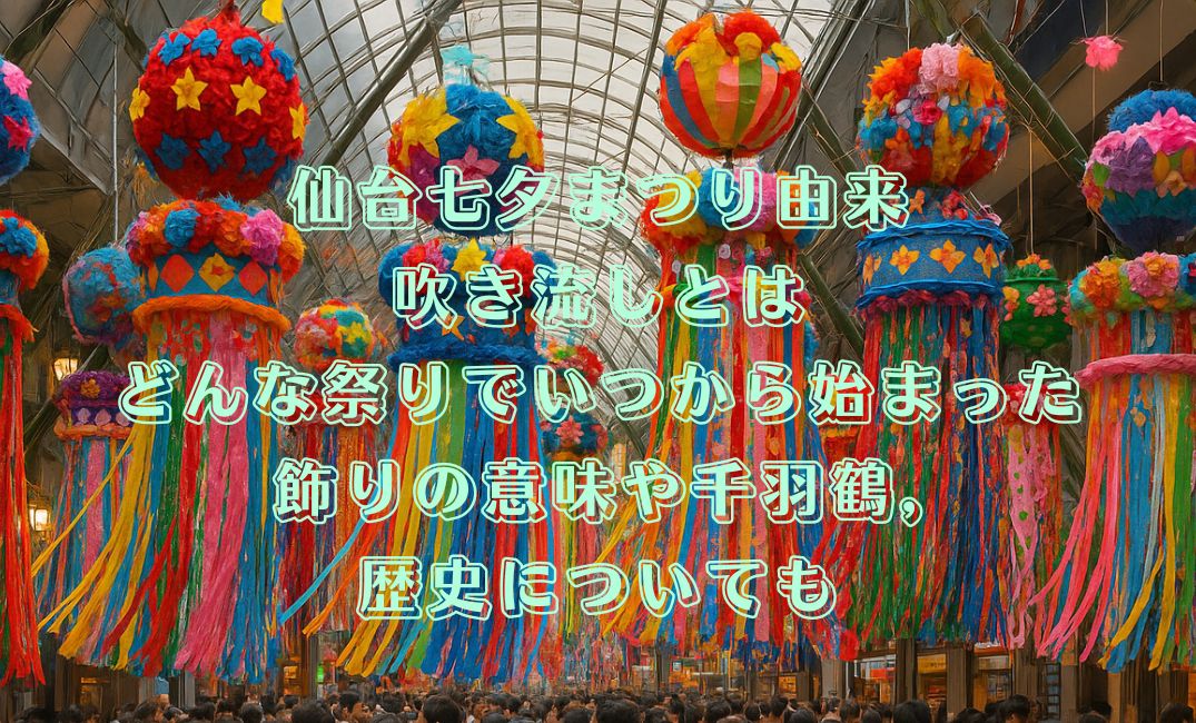 仙台七夕まつり由来と吹き流し