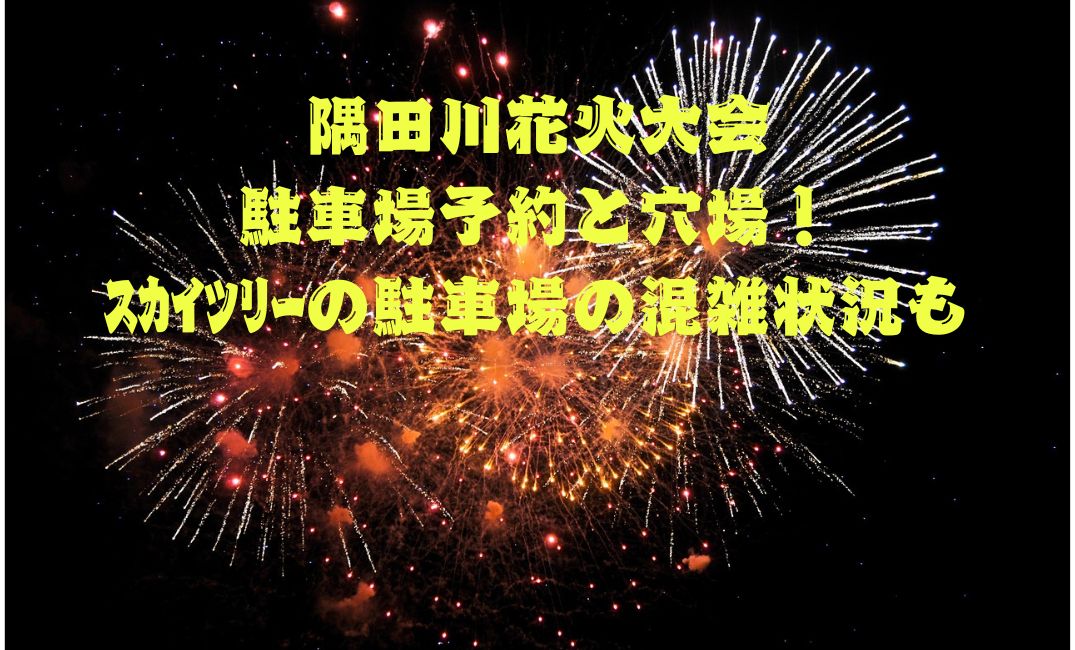隅田川花火大会駐車場予約と穴場