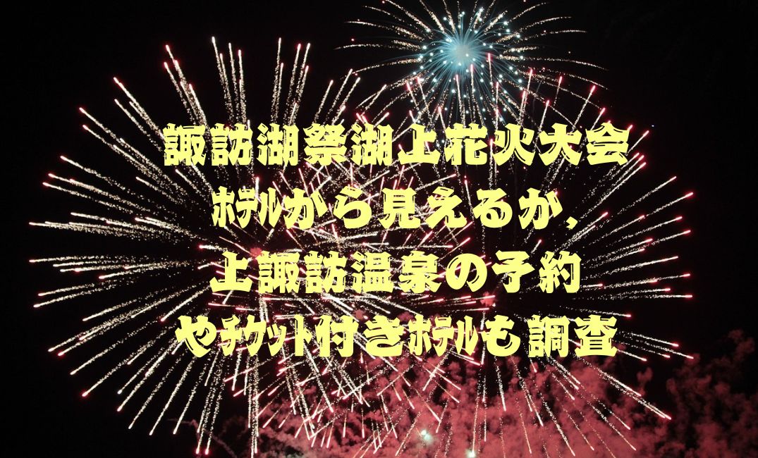 諏訪湖祭湖上花火大会ﾎﾃﾙから見える