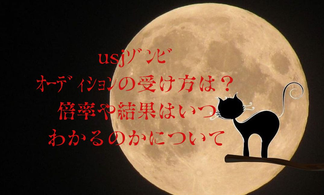 usjｿﾞﾝﾋﾞのｵｰﾃﾞｨｼｮﾝの受け方は？