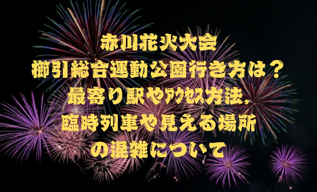 赤川花火大会櫛引総合運動公園行き方は