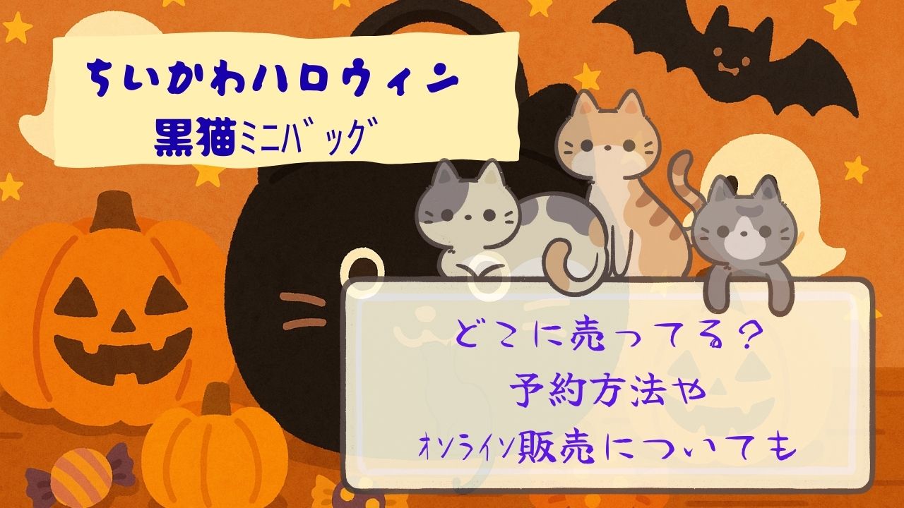 ちいかわﾊﾛｳｨﾝ黒猫ﾐﾆﾊﾞｯｸﾞはどこ