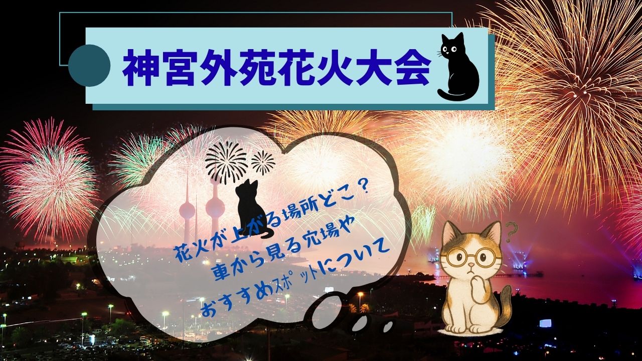 神宮外苑花火大会花火が上がる場所