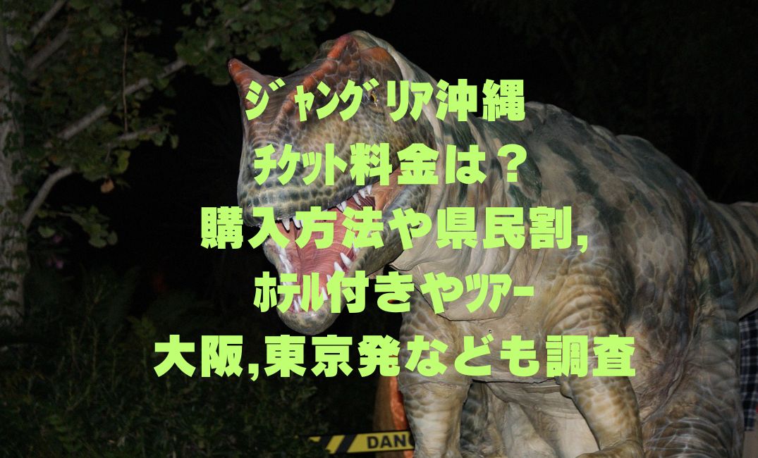 ｼﾞｬﾝｸﾞﾘｱ沖縄 ﾁｹｯﾄ料金は