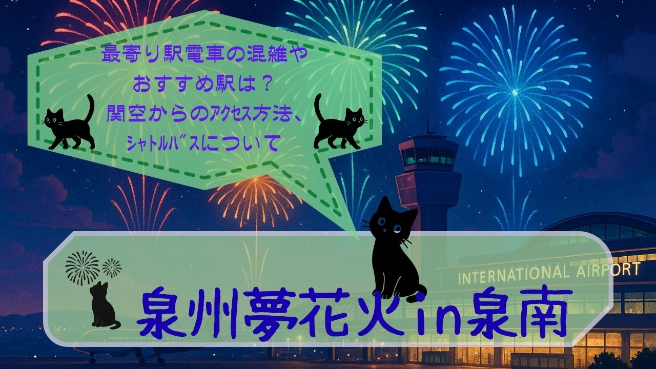 泉州夢花火in泉南最寄り駅