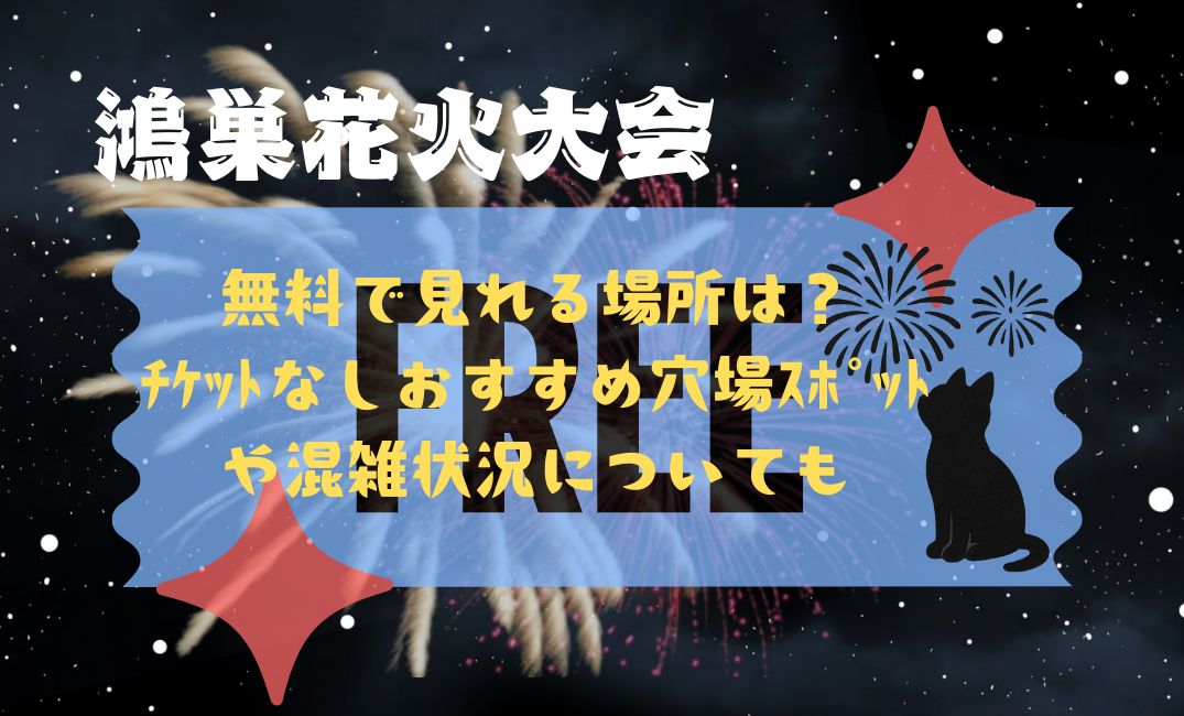 鴻巣花火大会無料で見れる