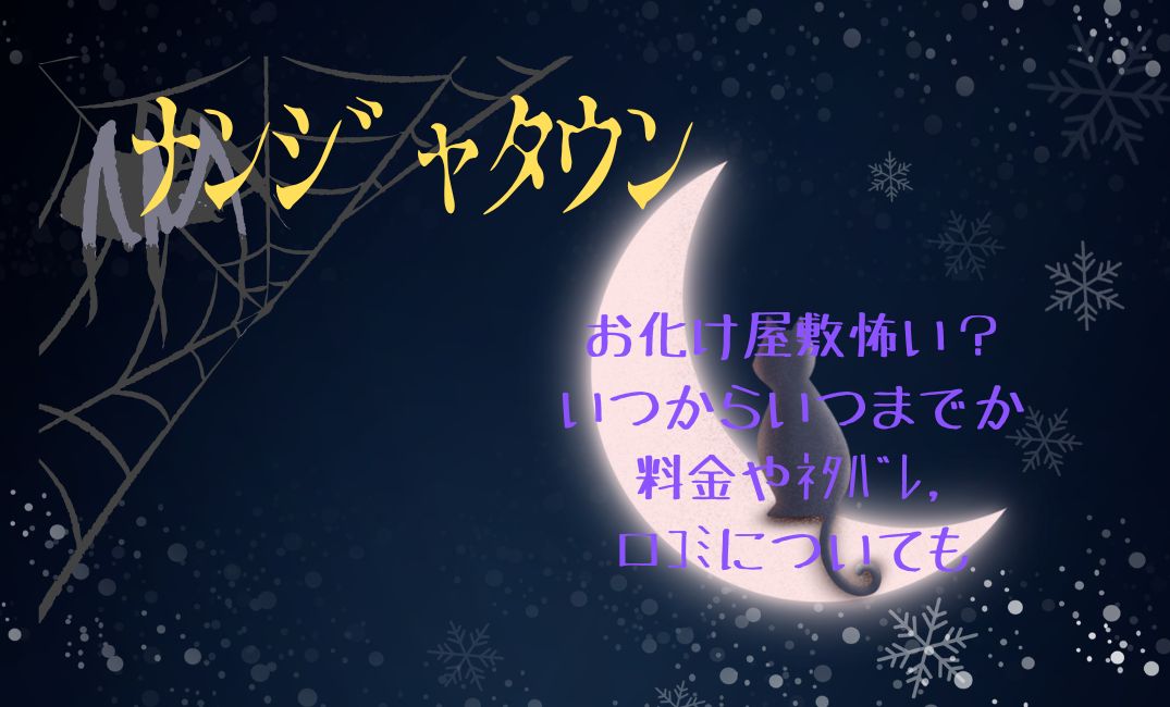 ﾅﾝｼﾞｬﾀｳﾝお化け屋敷は怖い？