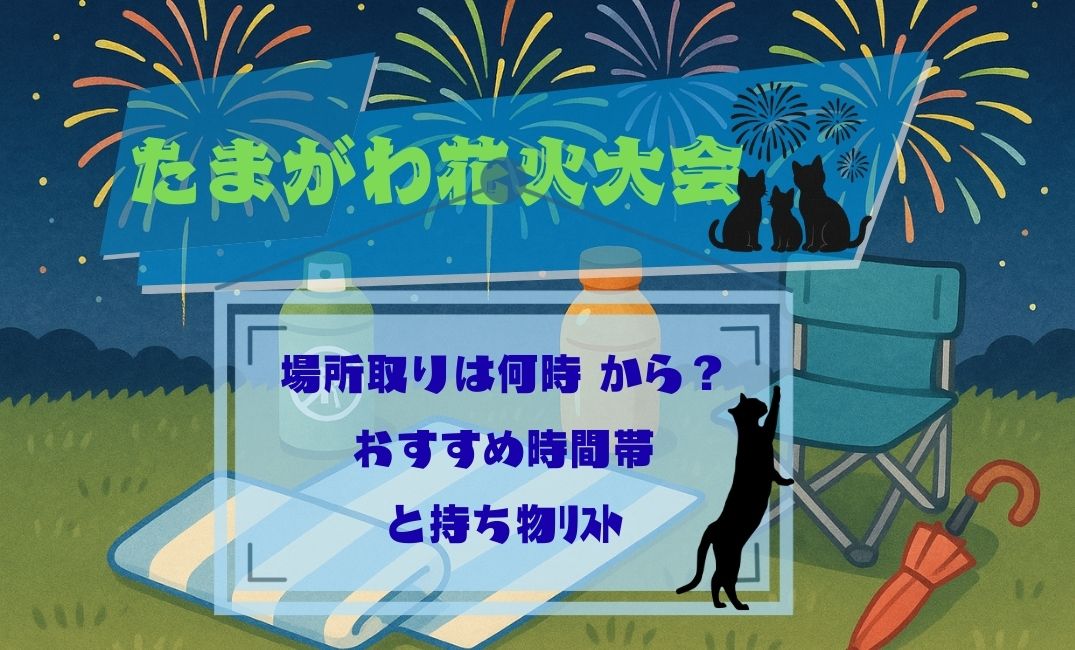 たまがわ花火大会場所取りは何時