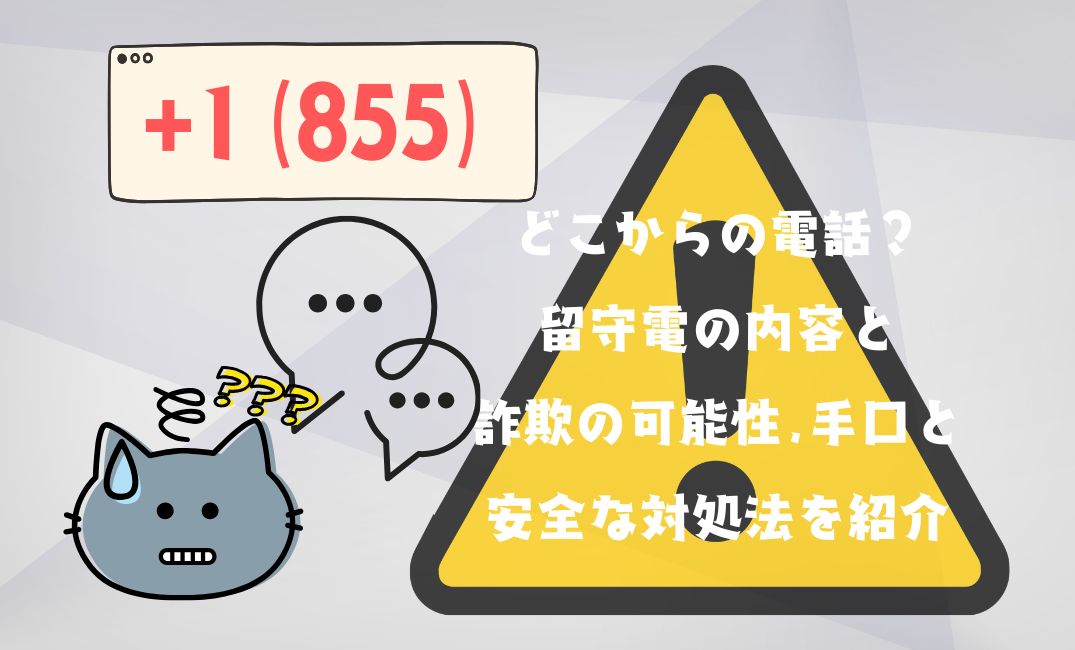 1(855)はどこからの電話？