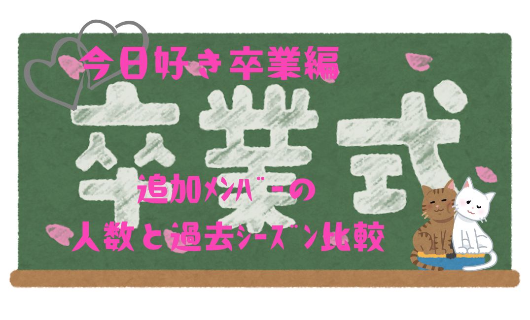 今日好き卒業編の追加ﾒﾝﾊﾞｰ