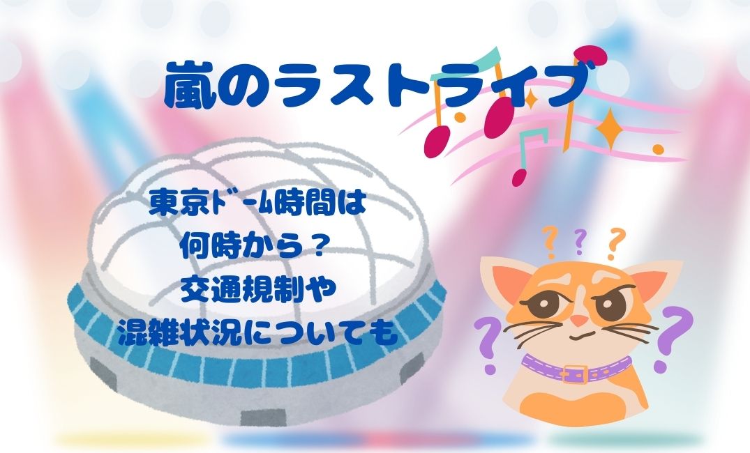 嵐ﾗｽﾄﾗｲﾌﾞ 東京ﾄﾞｰﾑ時間