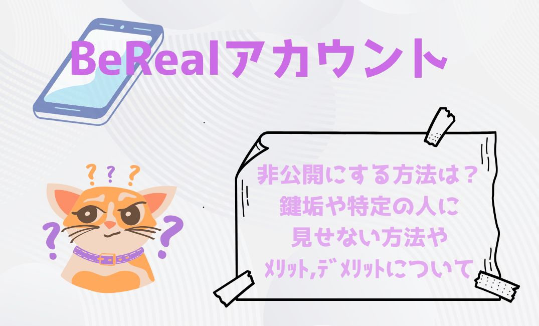 berealｱｶｳﾝﾄを非公開にする方法は？
