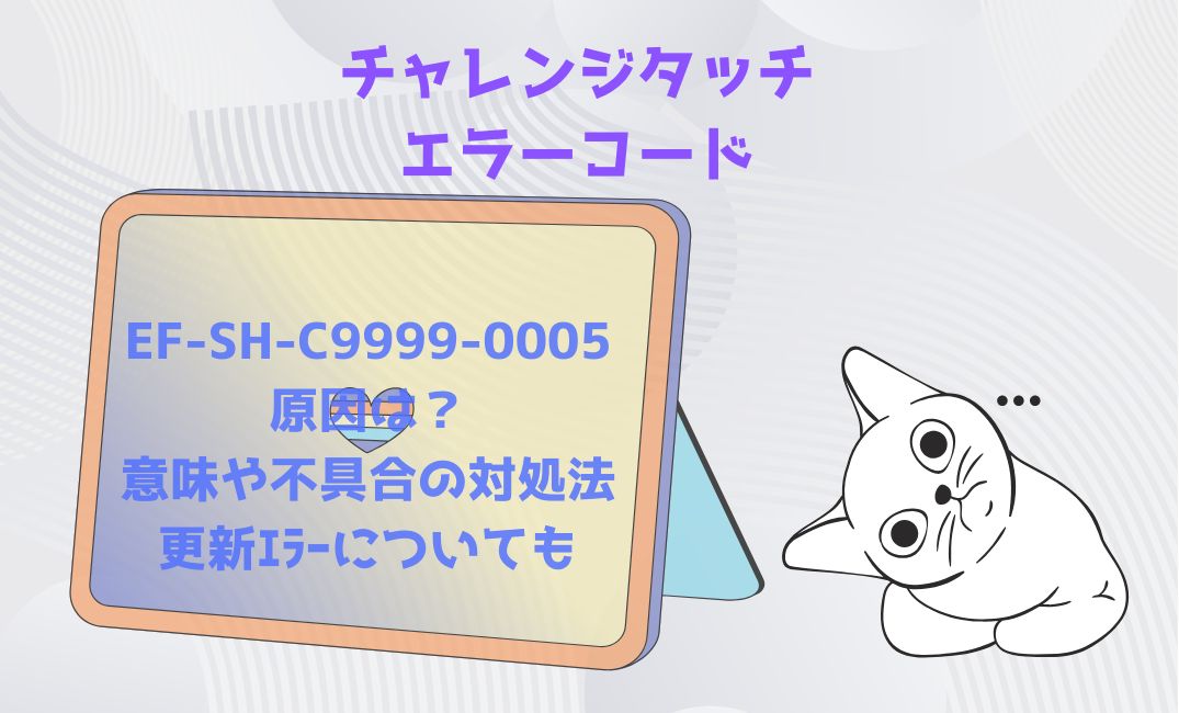 ﾁｬﾚﾝｼﾞﾀｯﾁのｴﾗｰｺｰﾄﾞ