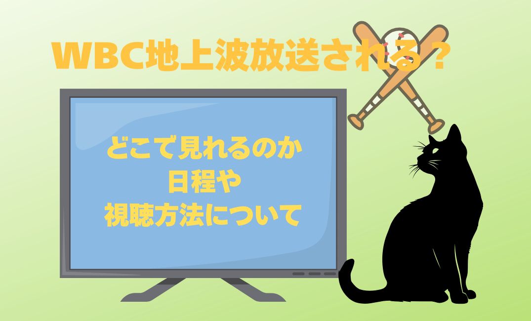 wbcは地上波放送される？