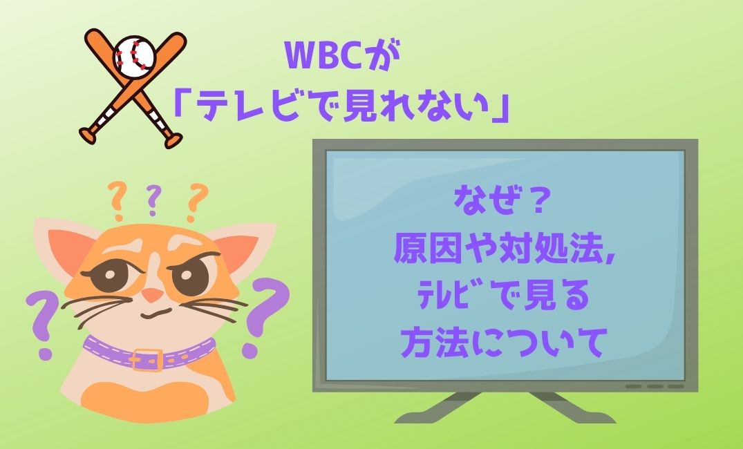 wbcがﾃﾚﾋﾞで見れないのはなぜ？