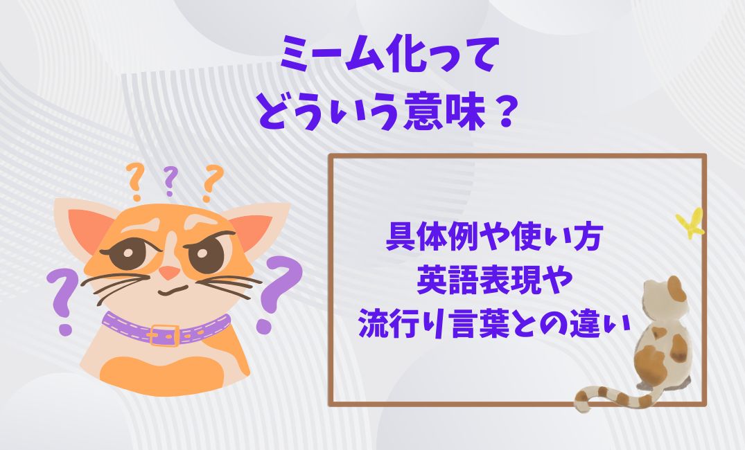 ﾐｰﾑ化とはどういう意味？